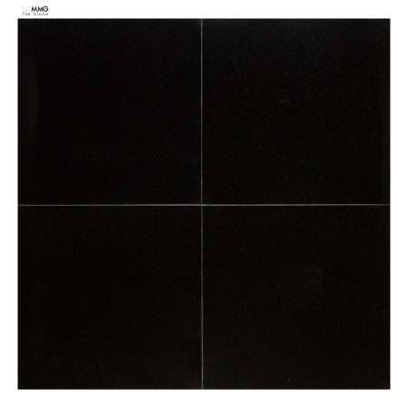 Absolute Black Granite Tiles - Honed, 18"x18"