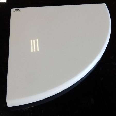 Thassos White Marble Moldings - Polished, Corner Shelf