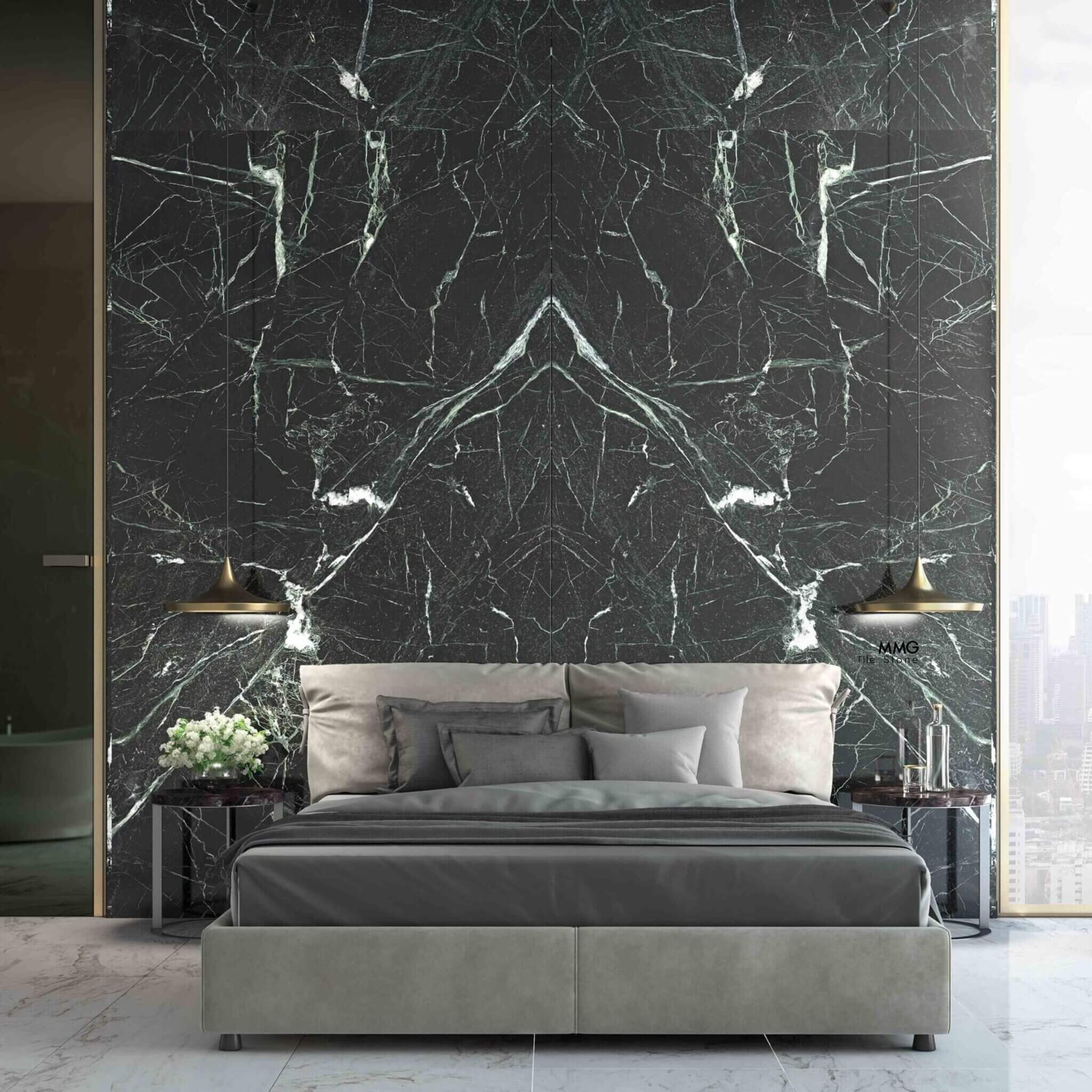 veria green marble tile