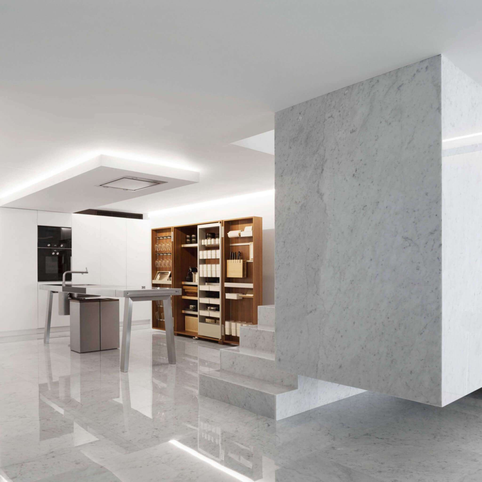 White Carrara 12×12 Honed Marble Tile