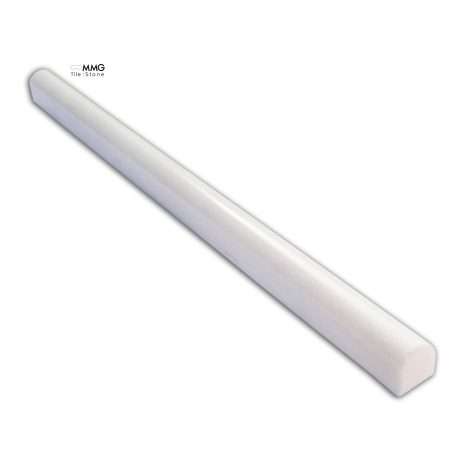 Thassos White Marble Moldings - Polished, Pencil