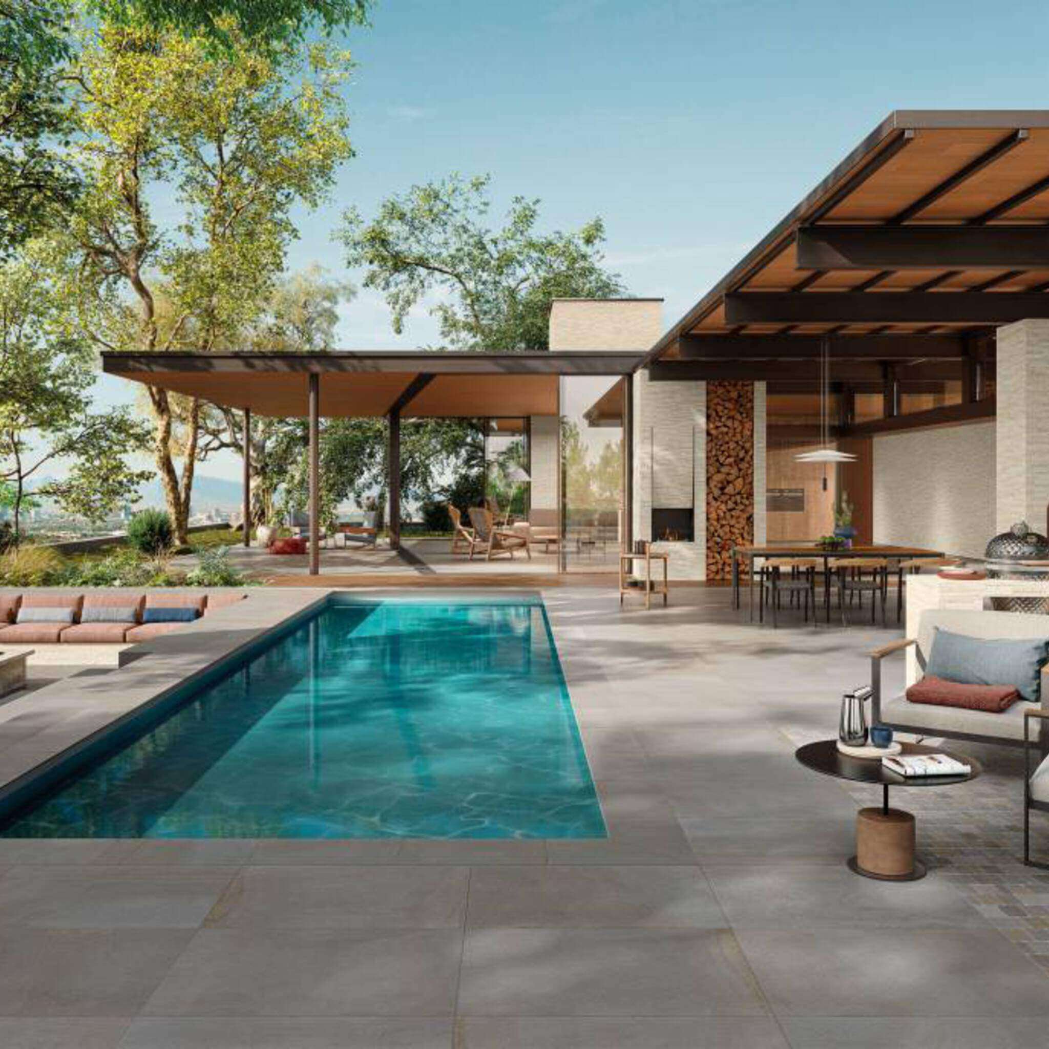 Thermal Bluestone Full Color Porcelain Pavers