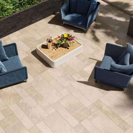 barge gold quartz paver