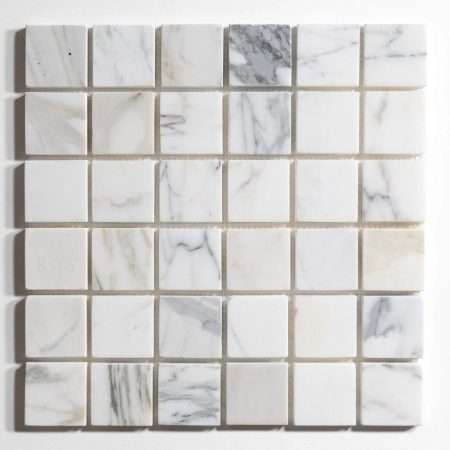 Calacatta Gold 2x2 Square Marble Mosaic