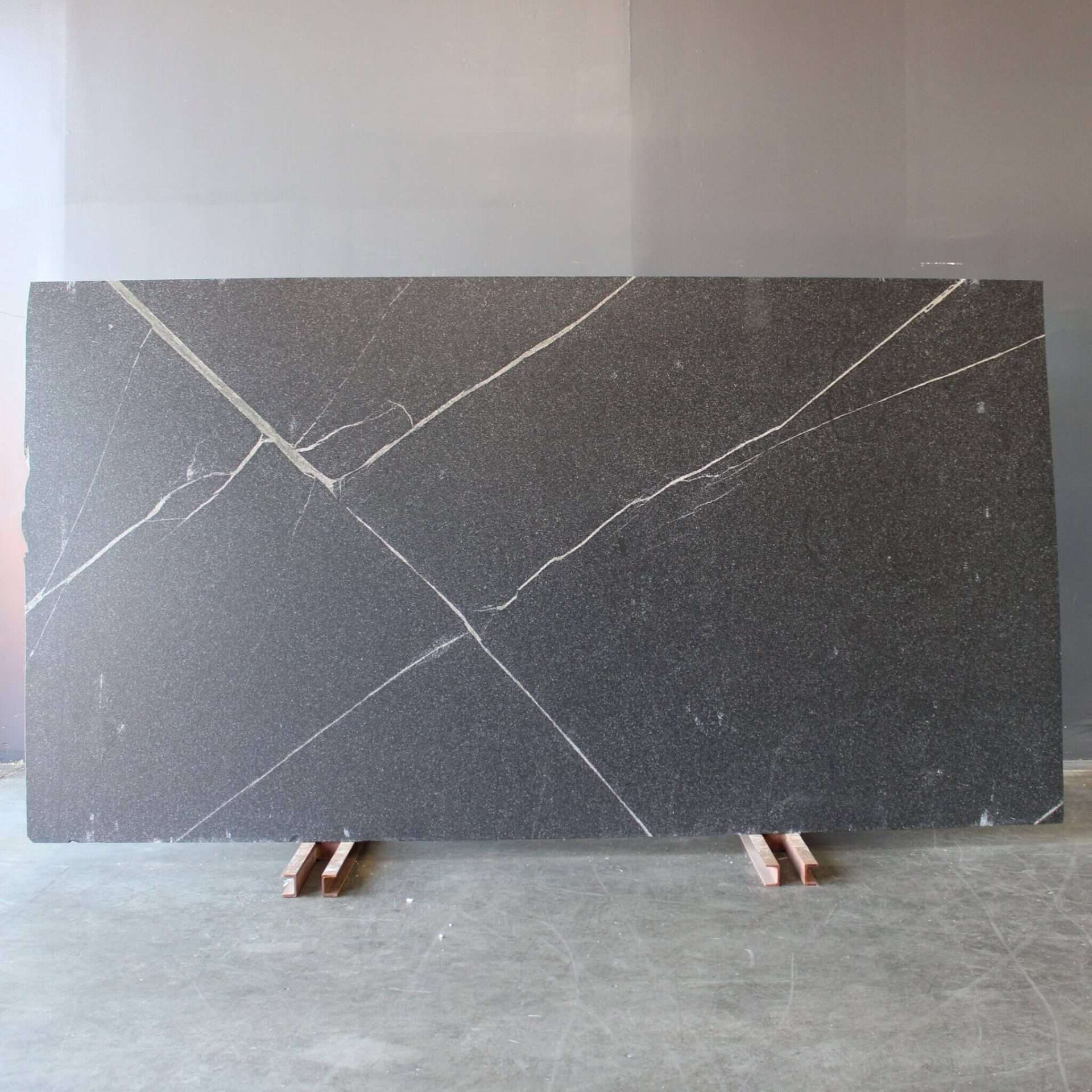 Vincent Black Extra 2cm Leathered Granite Slab Vincent Black Extra 2cm Leathered Granite Slab
