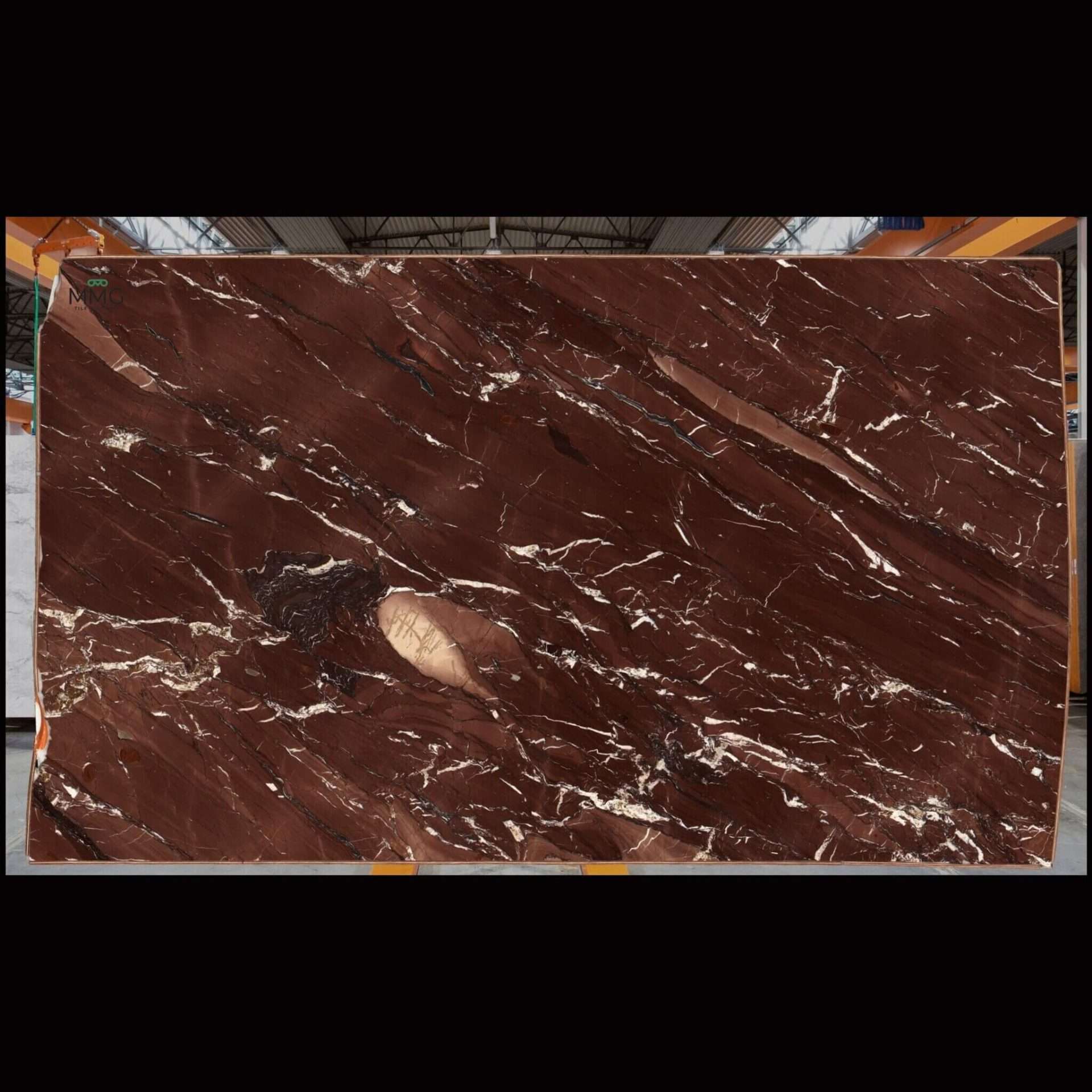 rosso cardinale marble slab