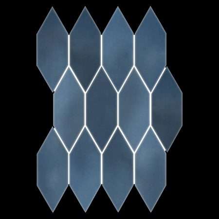 Lagos Ceramic Tiles - 2x6 Blue Picket