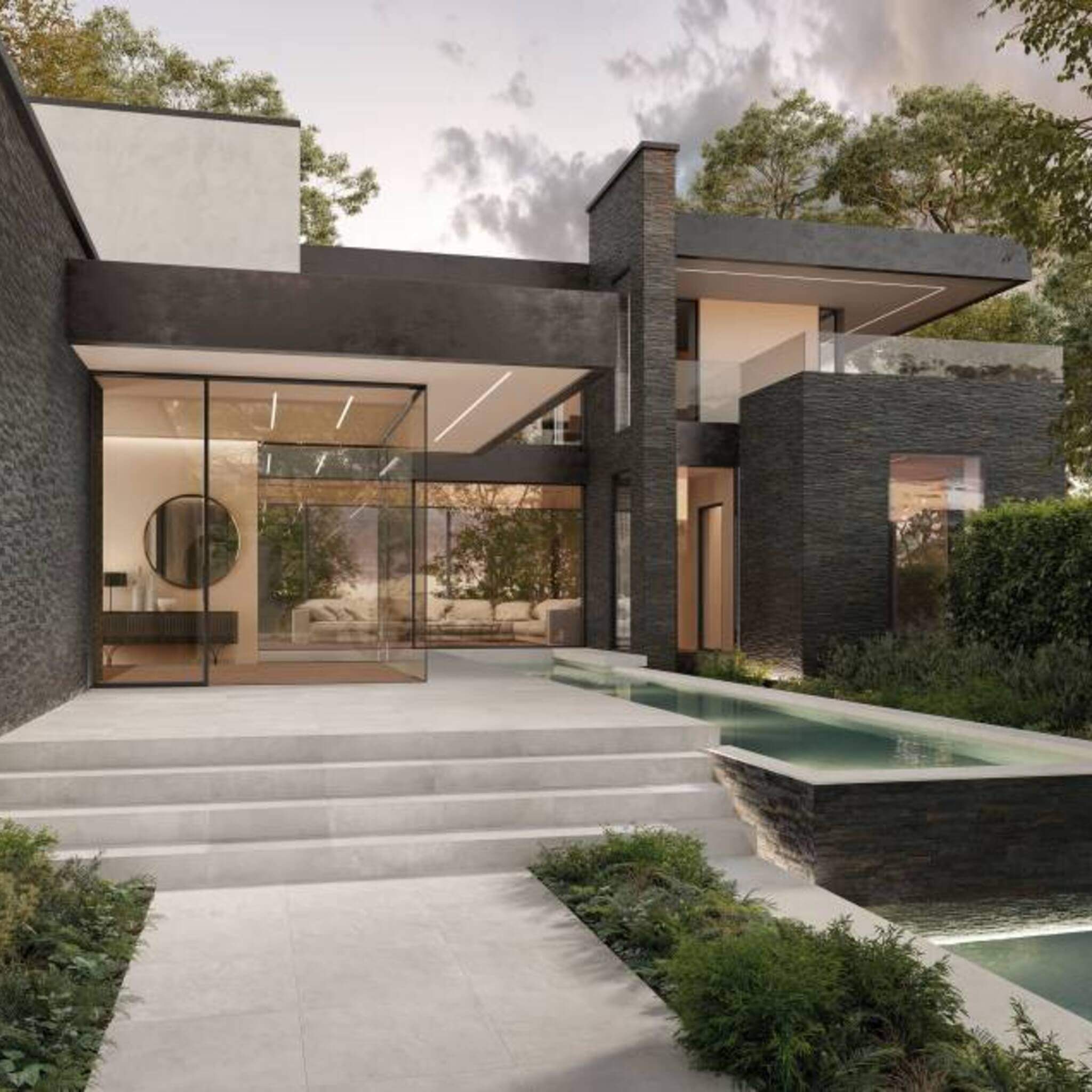 Ridge Black 6×24 Matte Porcelain