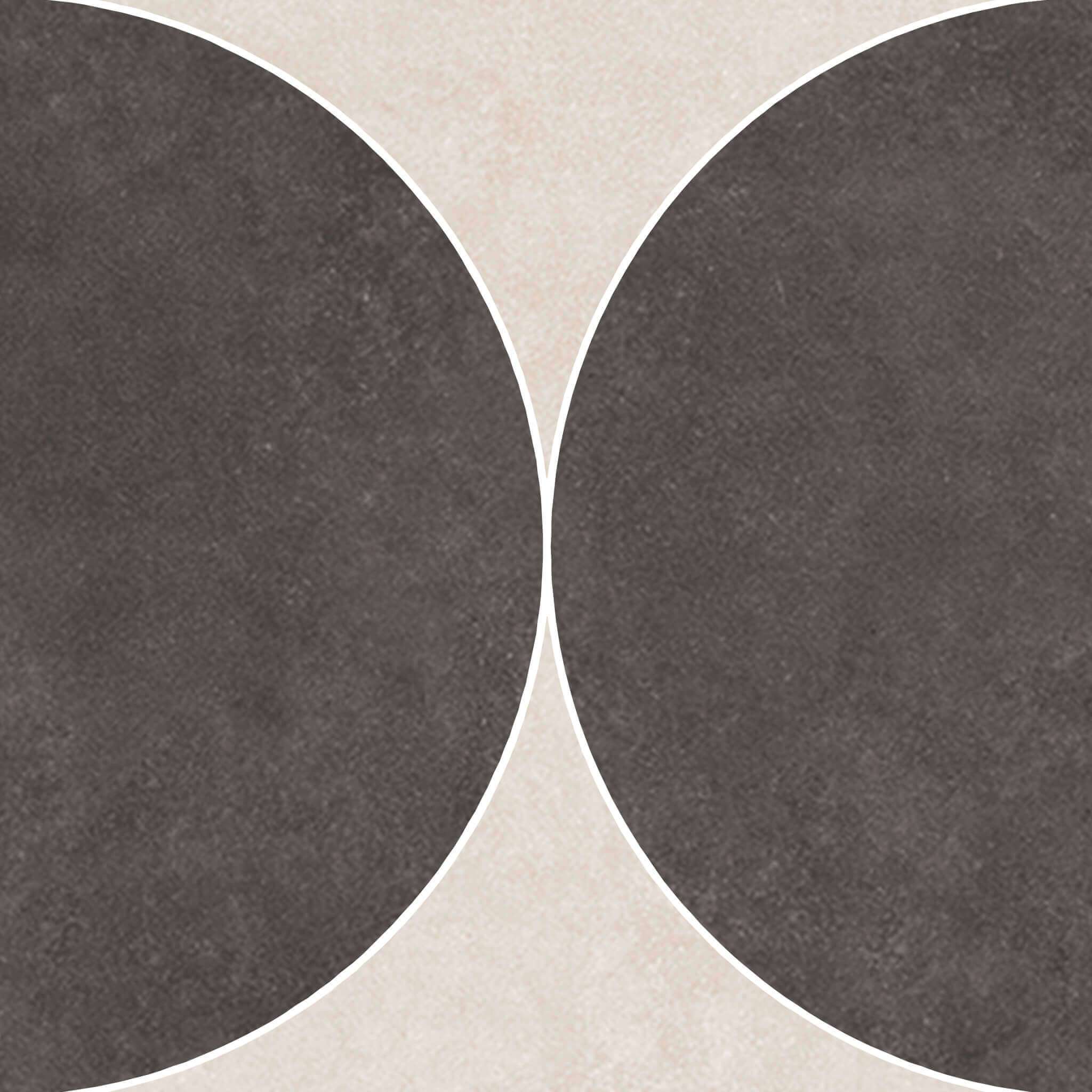 Moon A Midnight Ivory 15x15 Matte Porcelain Mosaic Moon A Midnight Ivory 15x15 Matte Porcelain Mosaic