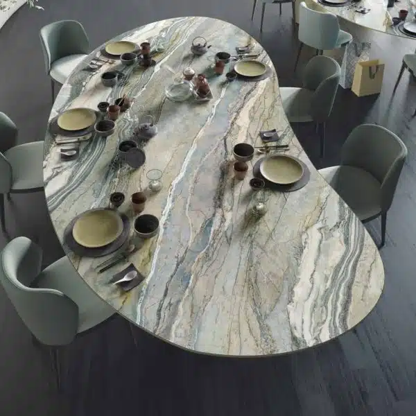 peacock stone dining table