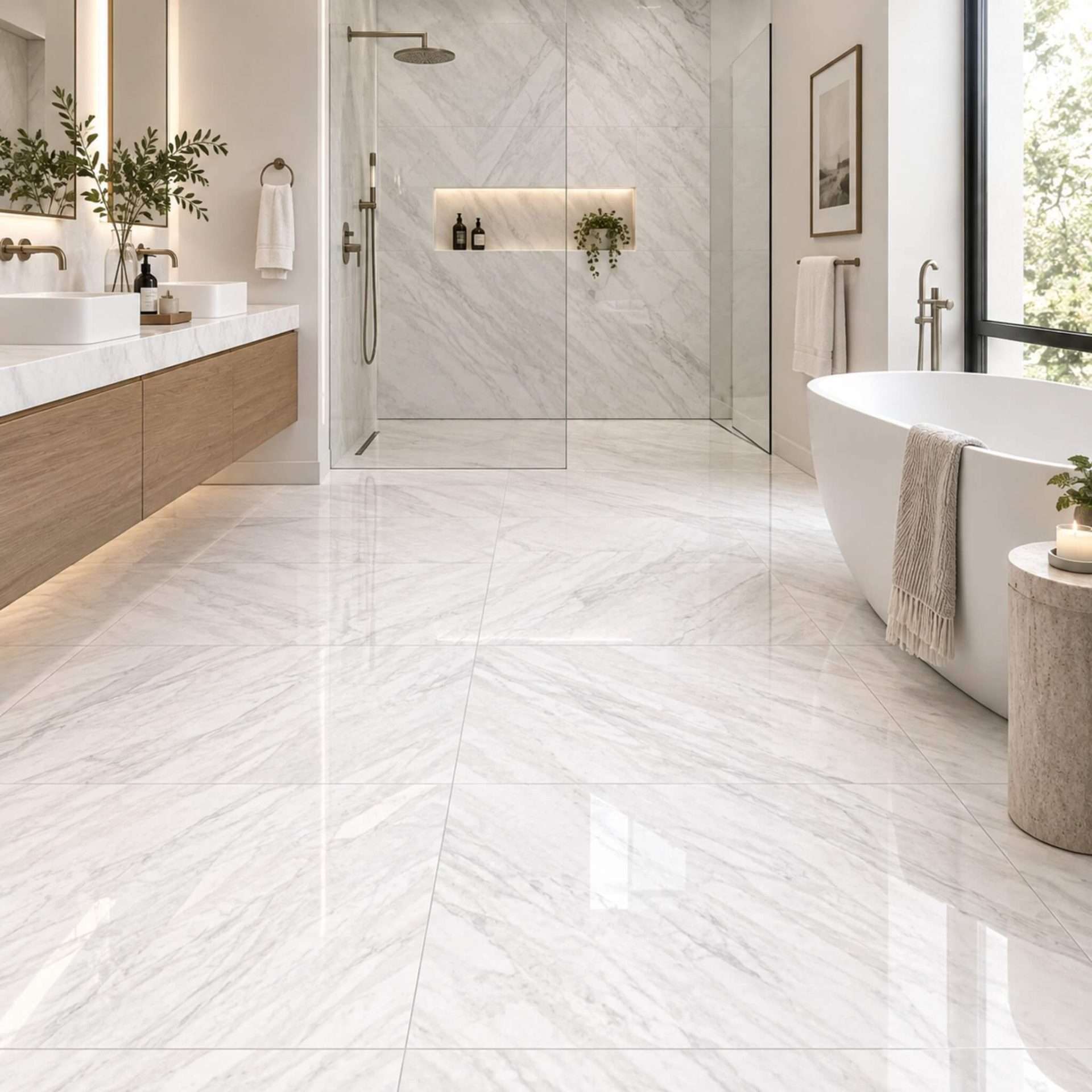 Washed Native Stone Best Bathroom Floor Tiles | MMG Tile & Stone