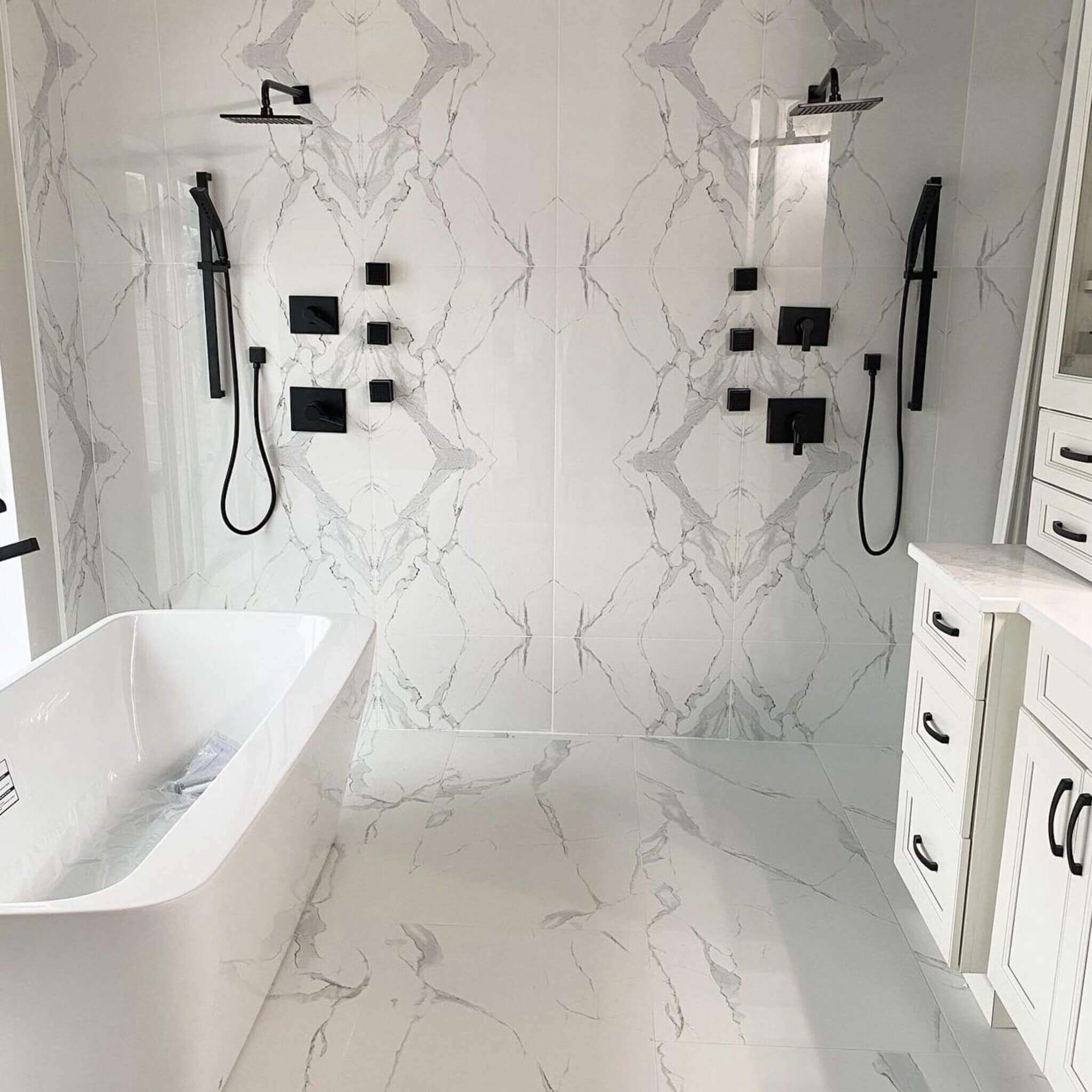 calacatta bookmach tile