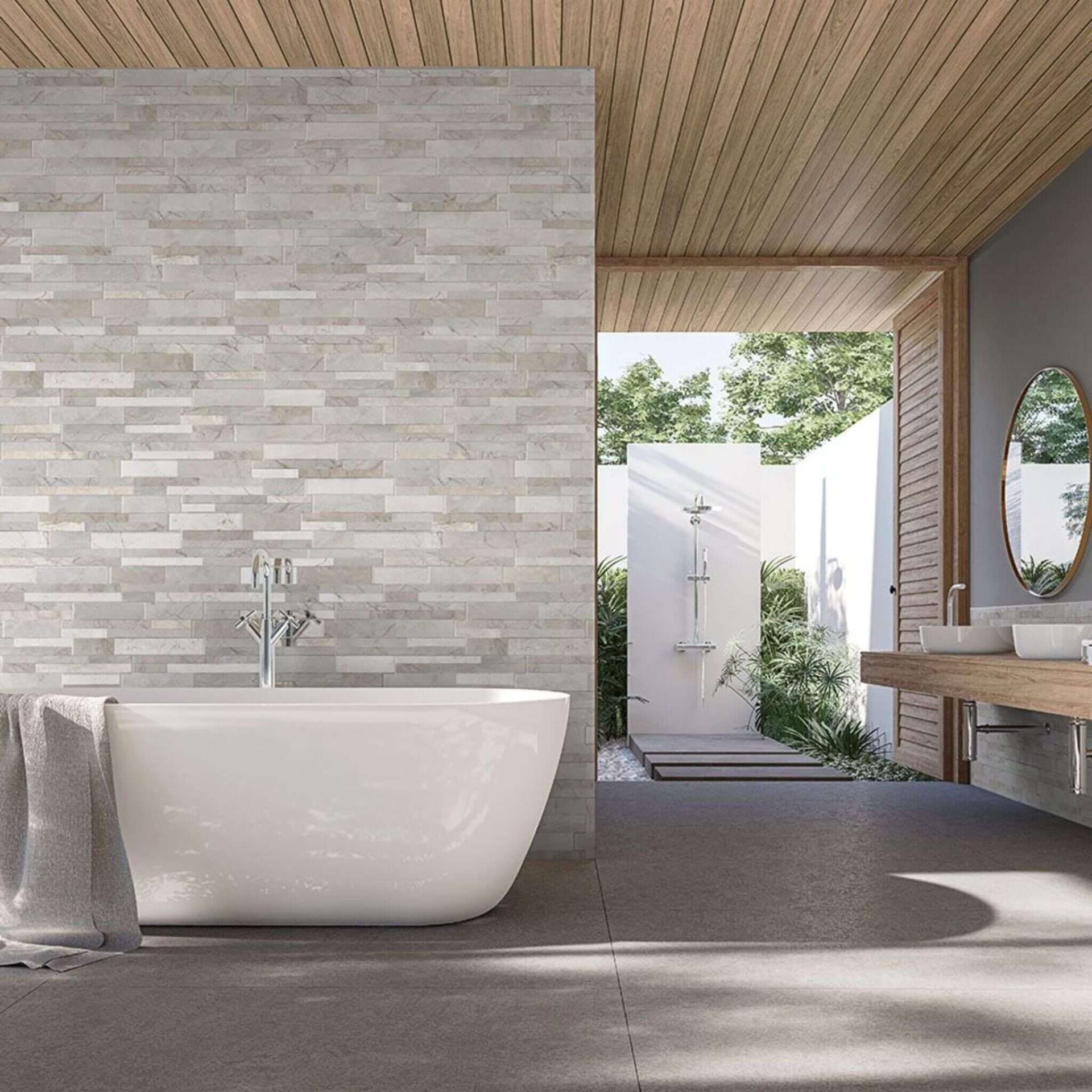 Majestic Calacatta 6x16 Textured Porcelain Ledger Panel Majestic Calacatta 6x16 Textured Porcelain Ledger Panel