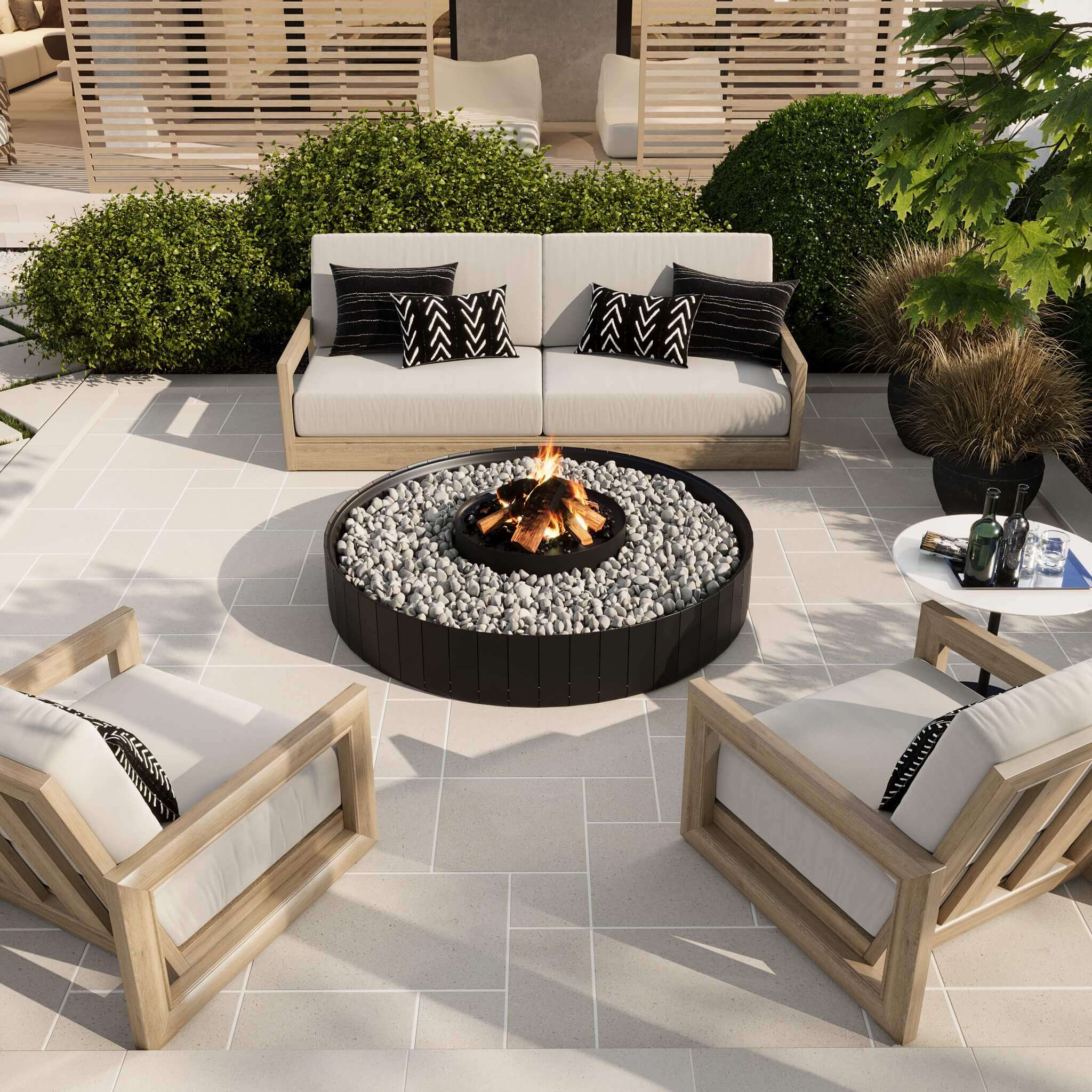 Lymra Tumbled 3cm Limestone Paver