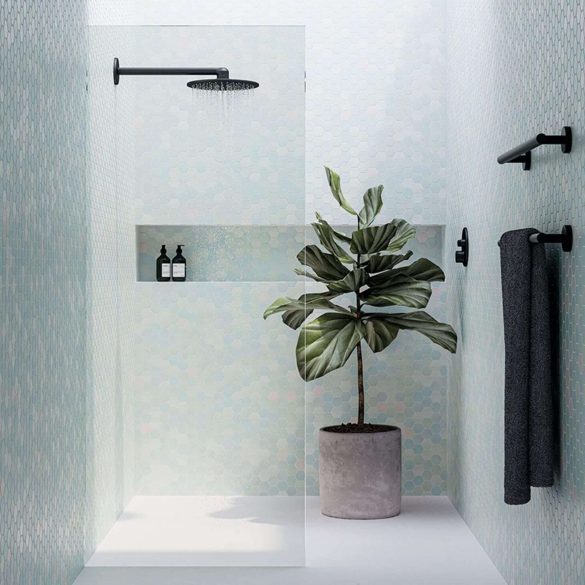 Vetro Dara Hexagon 2" Satin Glass Mosaic