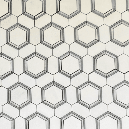 favo waterjet marble mosaic