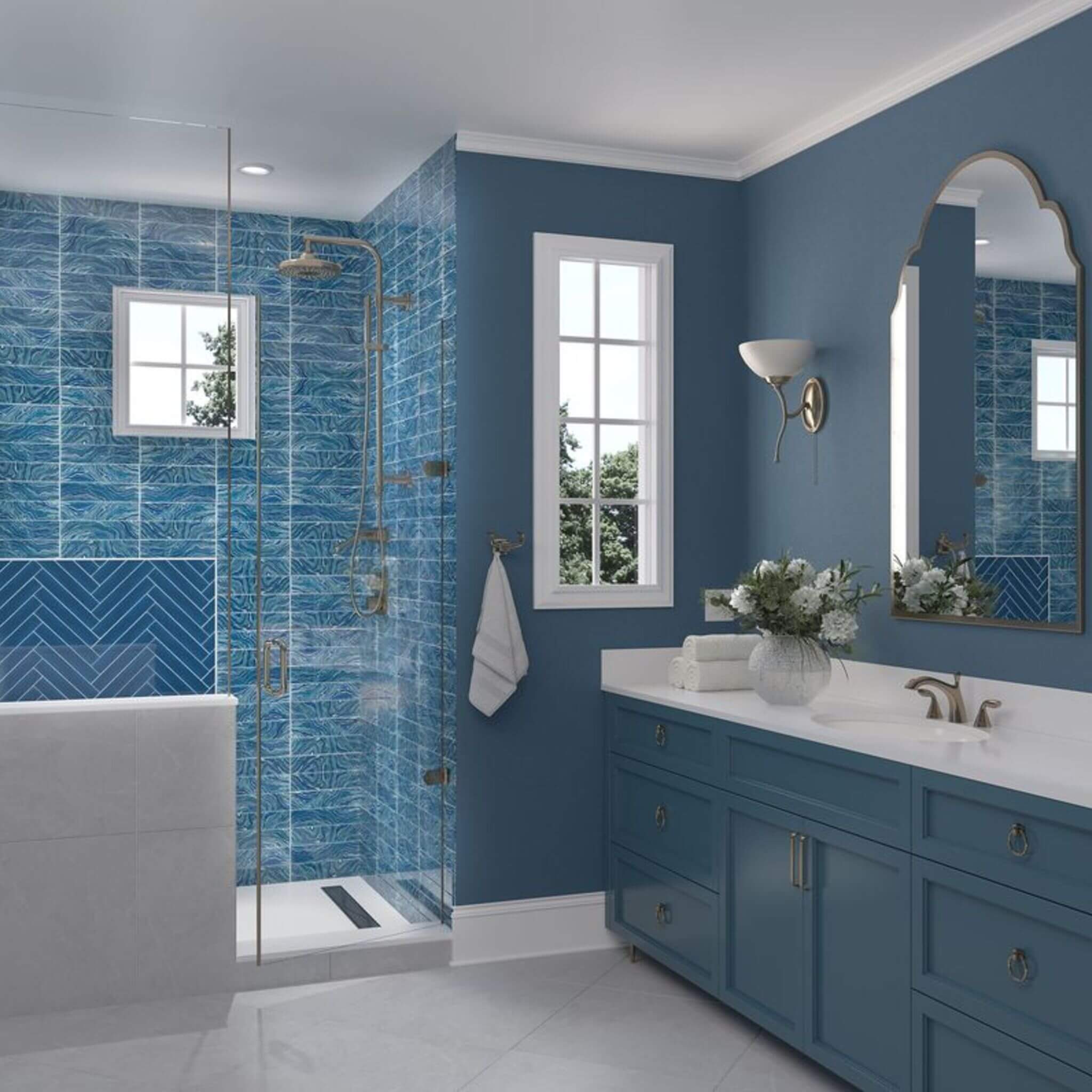 hight tide navy 3x12 tile