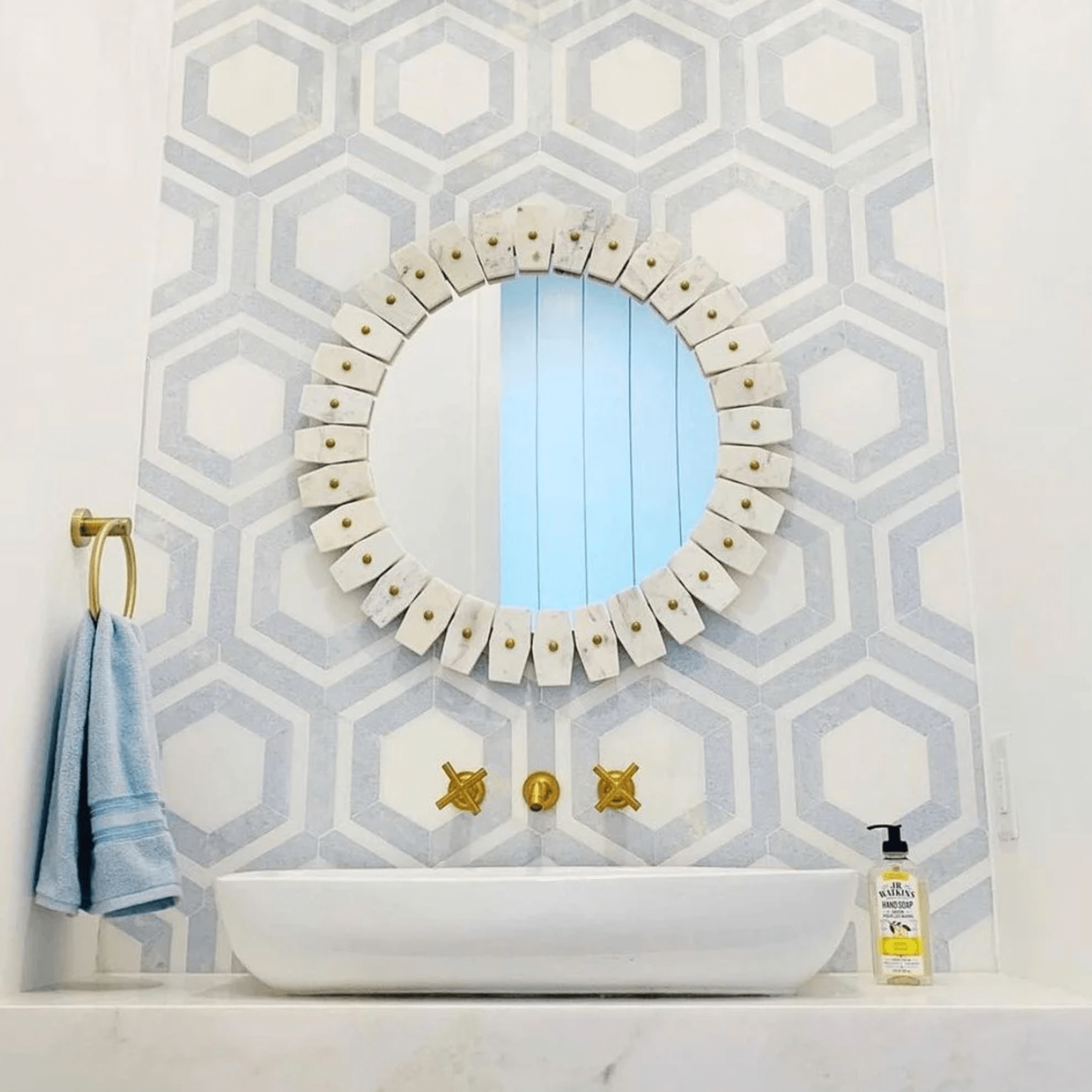 Blue Celeste Honeycomb