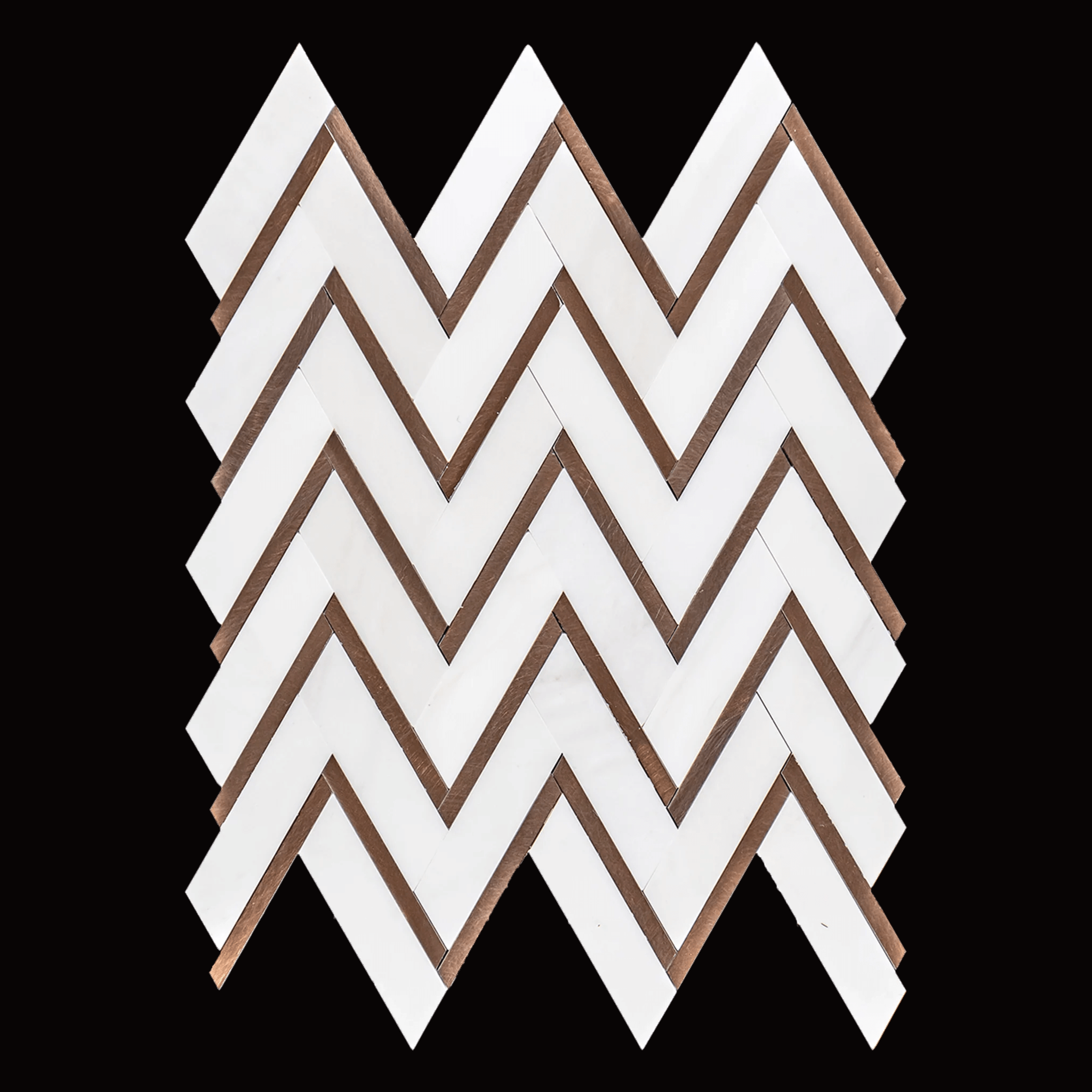 herringbone dolomite rose