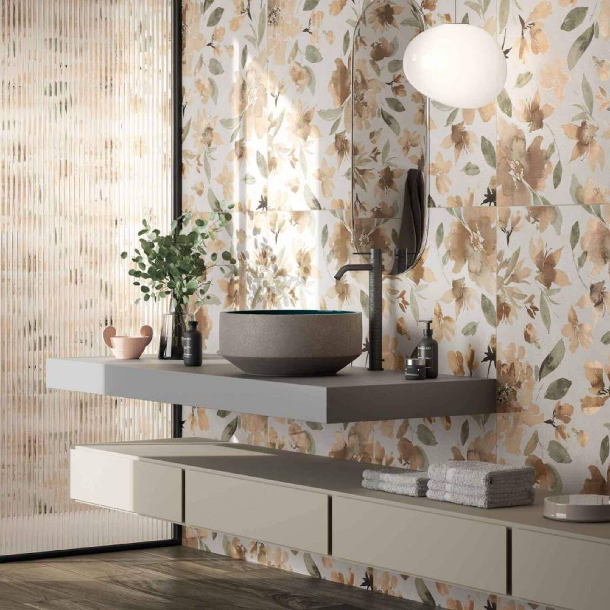 Deco XL Red Lily 24×48 Matte Porcelain Tile