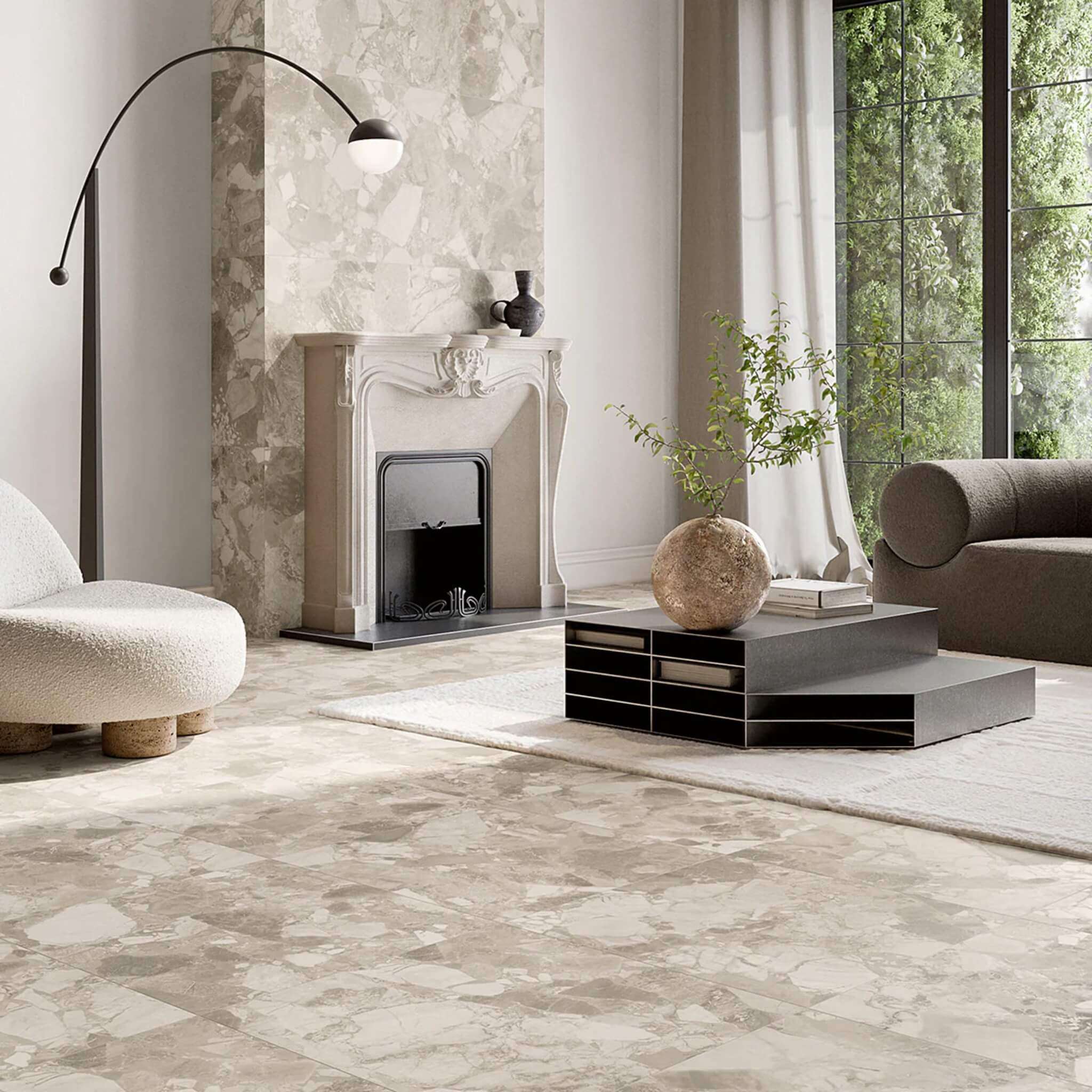 Elements Cream porcelain tile