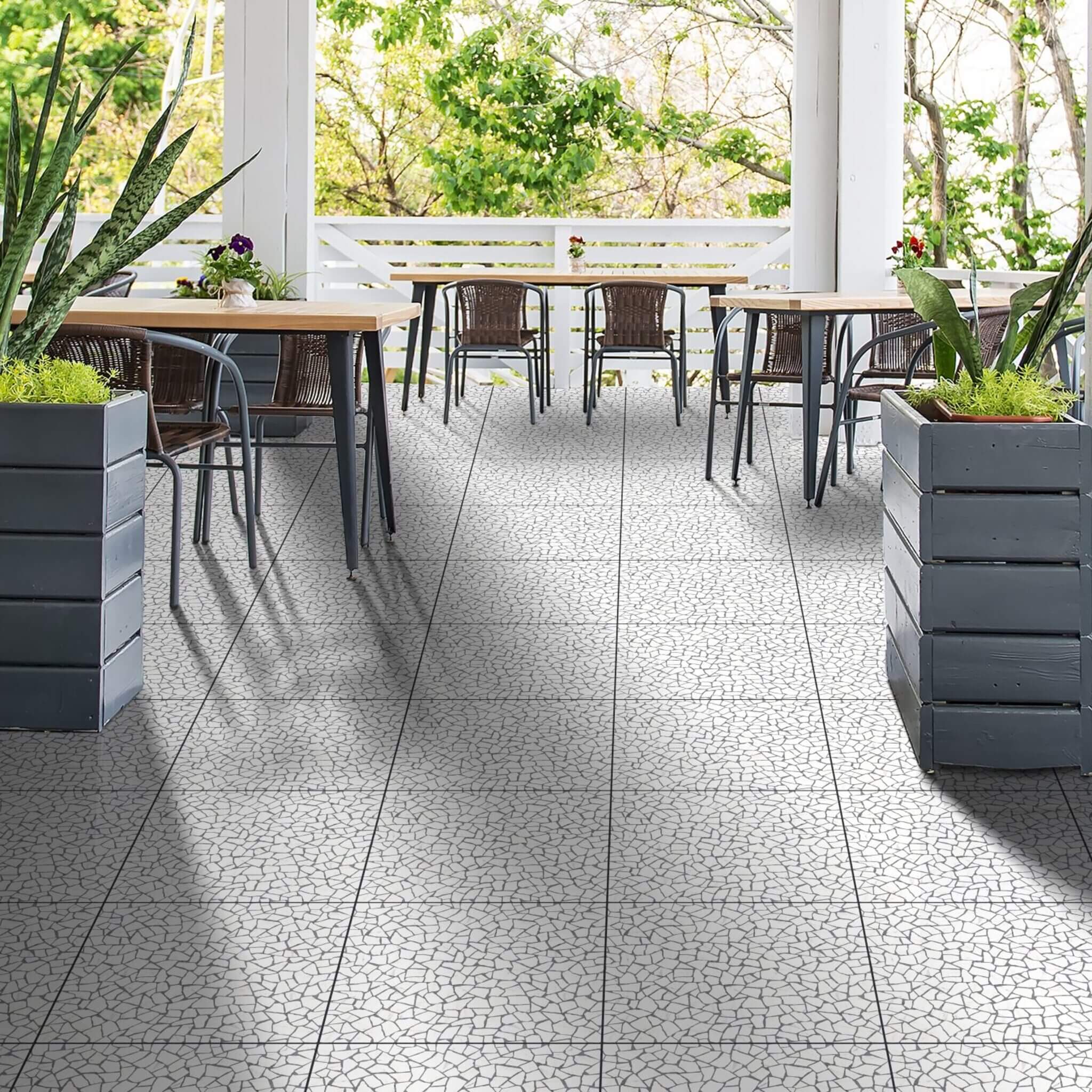 Millennium White 24×24 Matte Porcelain Tile 