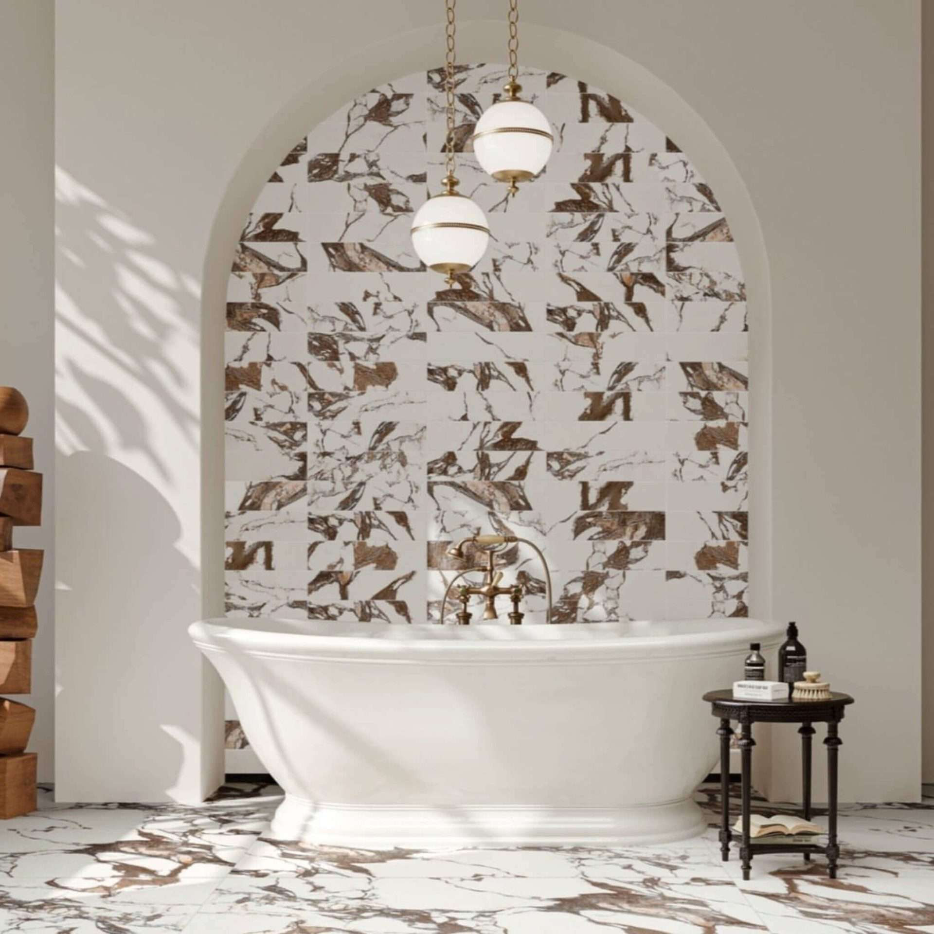 calacatta viola porcelain tiles