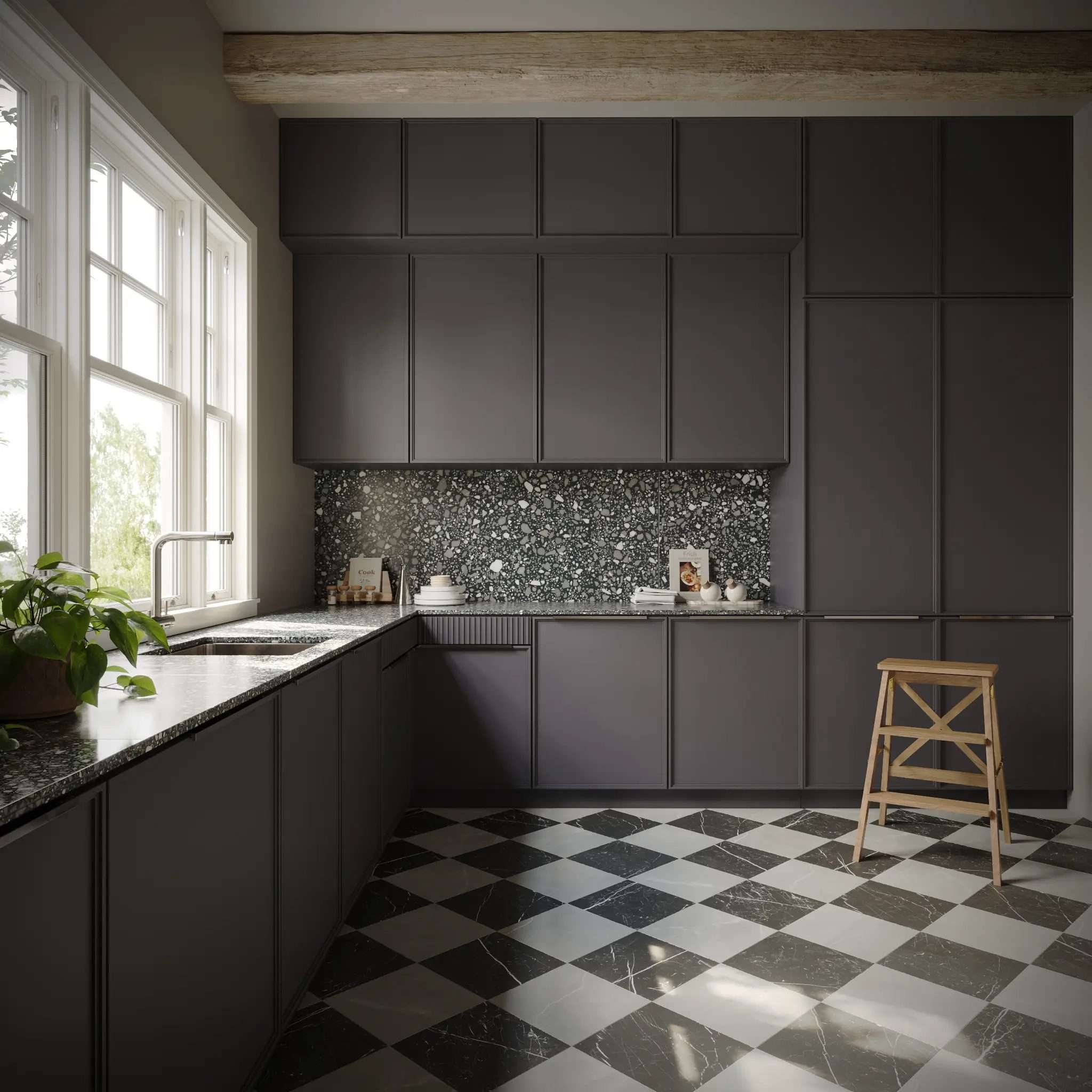 Checkerboard Amani Grey