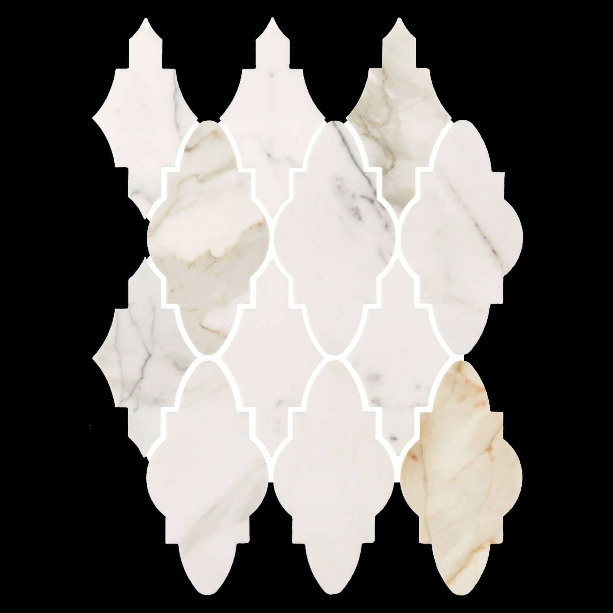 Missoni Calacatta Gold Honed Marble Mosaic Missoni Calacatta Gold Honed Marble Mosaic
