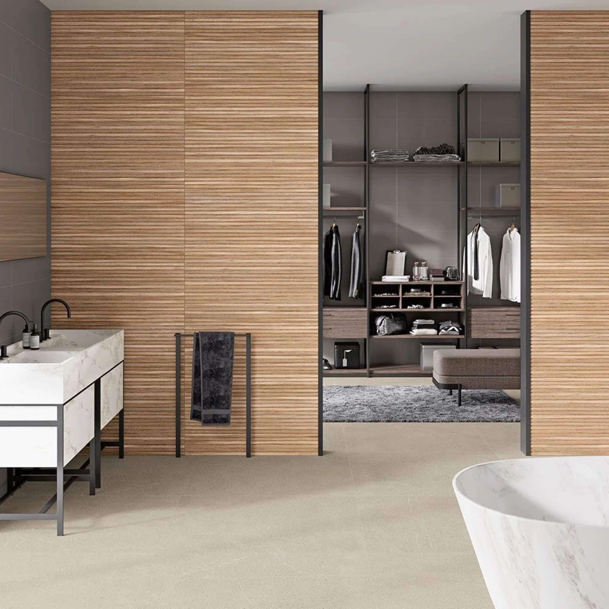 Feature Wood Cerezo 12x36 Matte Ceramic Wall Tile