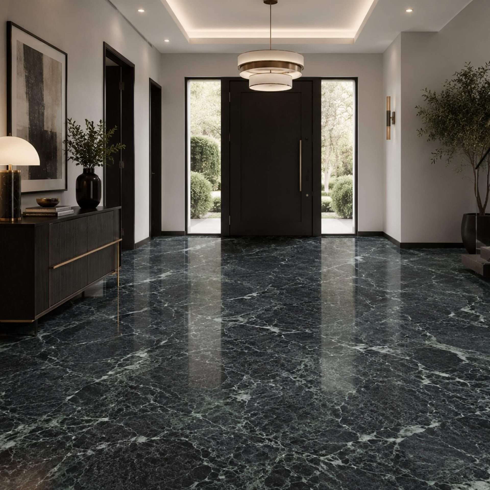 verde alpi marble tile