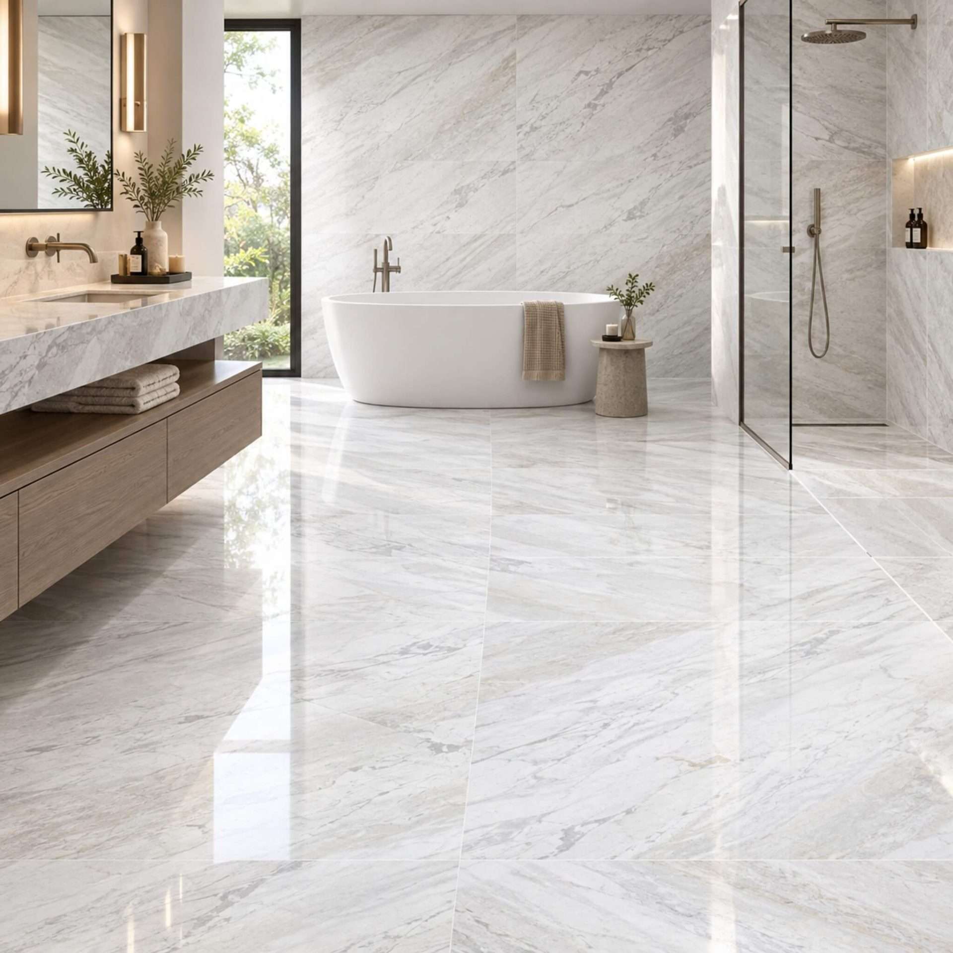 Washed Native Stone Best Bathroom Floor Tiles | MMG Tile & Stone